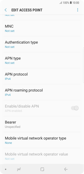 Press the menu icon.