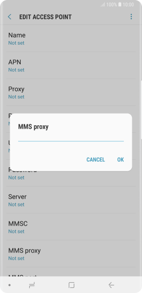 Key in 10.1.1.180 and press OK.
