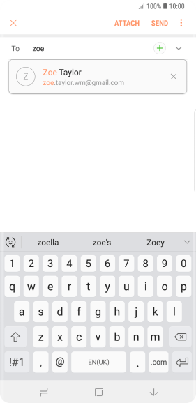 Press the required contact.