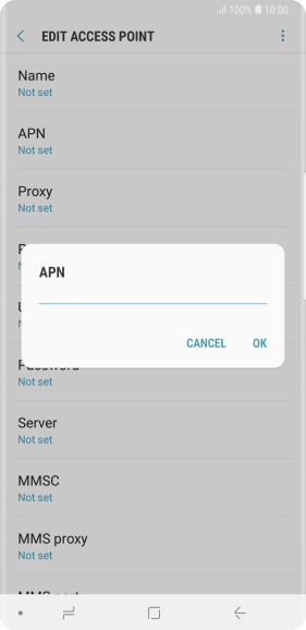 Key in mdata.net.au and press OK.