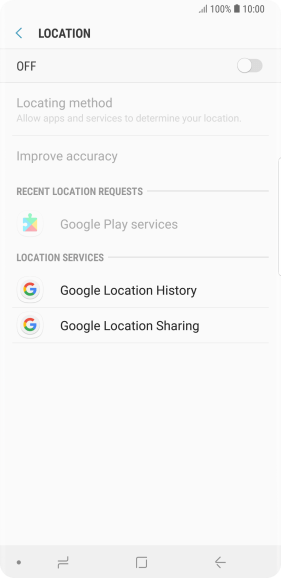 Press the indicator to turn the function on or off.