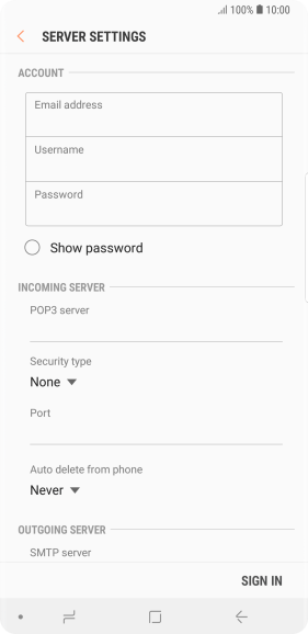 Press the field below 