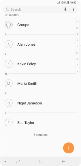 Press the menu icon.