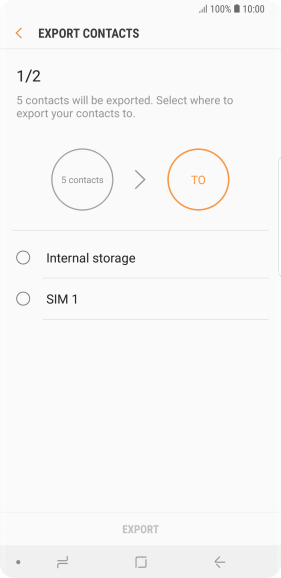 Press the name of the SIM.