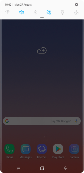 Press the settings icon.