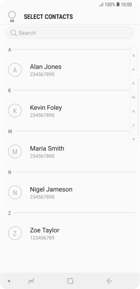 Press the field above 