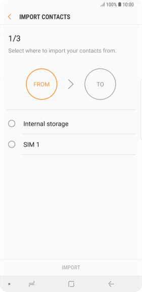 Press the name of the SIM.