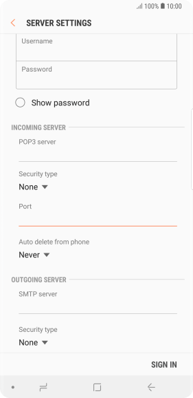 Press the drop down list below 