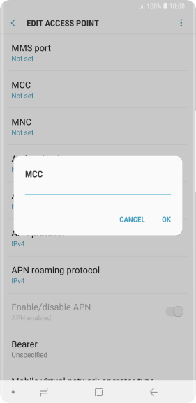 Key in 505 and press OK.