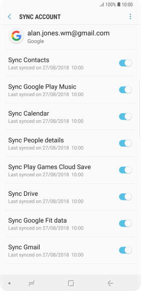Press the Home key to return to the home screen.