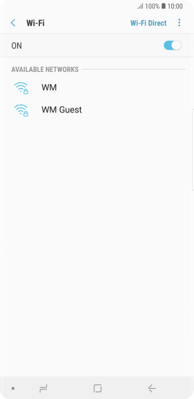 Press the menu icon.
