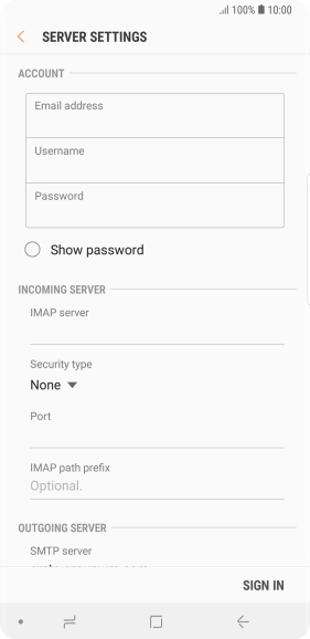Press the field below 