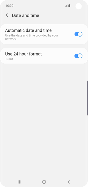 Press the Home key to return to the home screen.