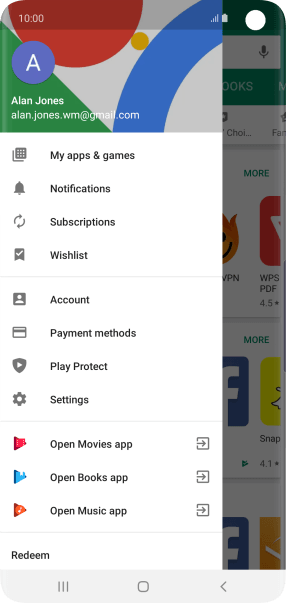 Press My apps & games.