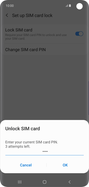 Key in your PIN and press OK.